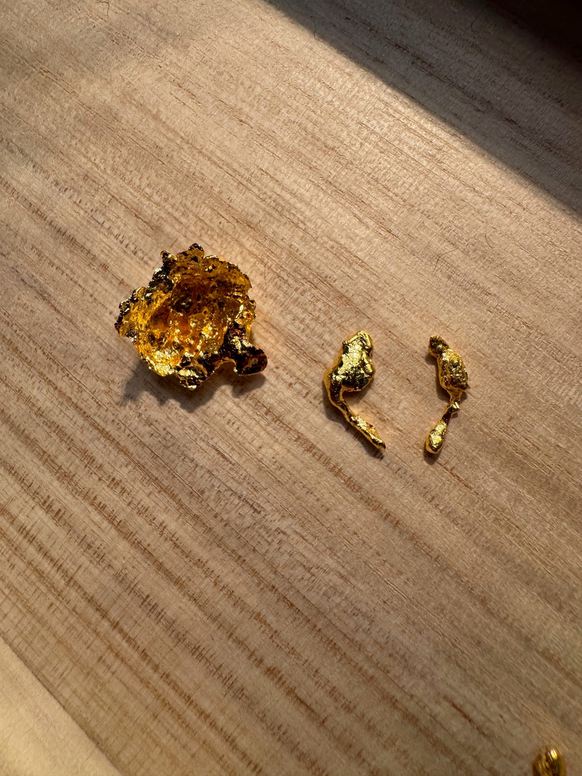 金の鋳造にトライした
